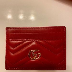 Red Gucci Cardholder